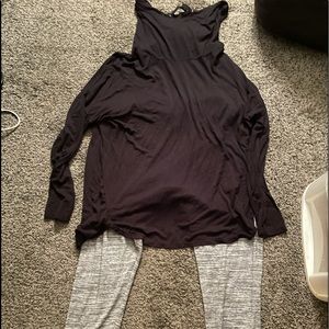 Women’s Leggings and cowl neck matching hoodie (bought together)